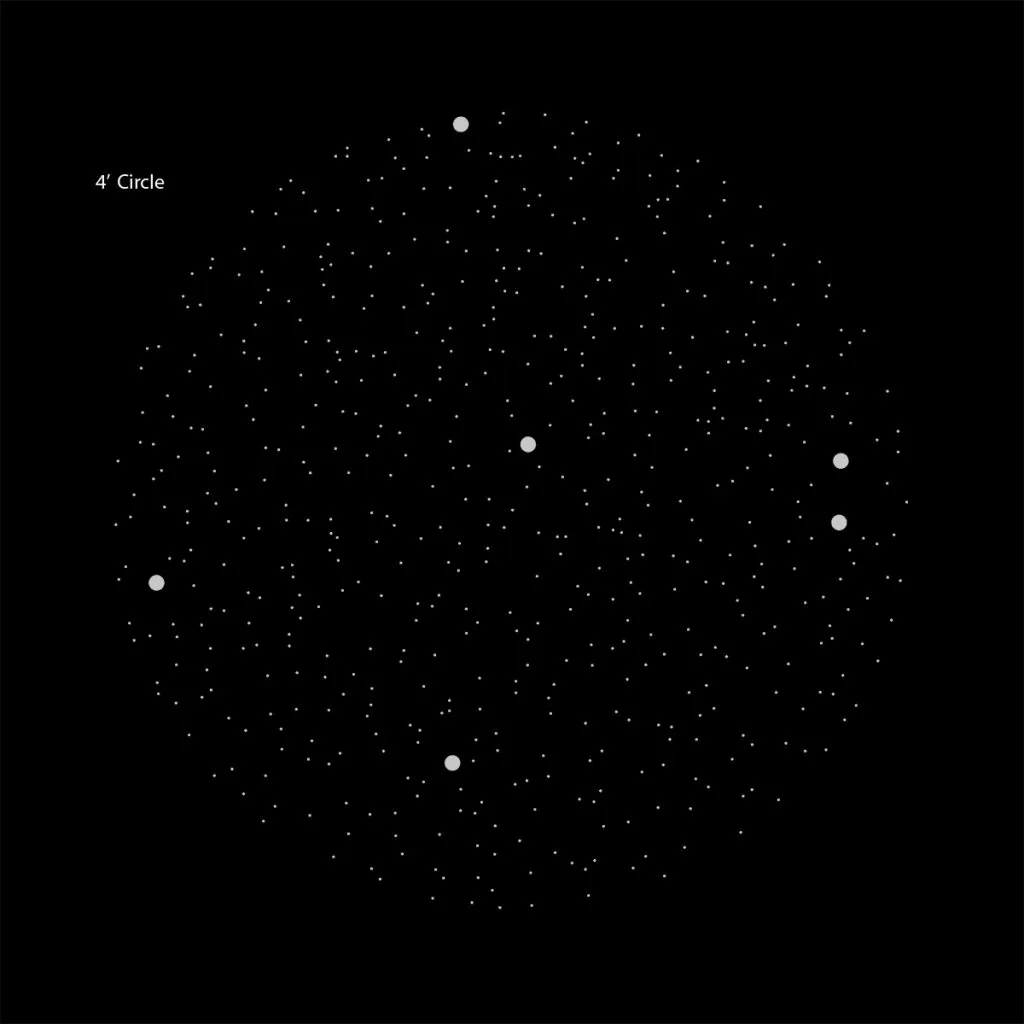 4 round skylight kit night sky stencils diy star ceiling kit