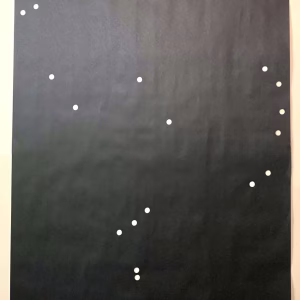 Actual Orion constellation add-on stencil sheet for the Night Sky Stencils DIY kit, shown without connecting lines